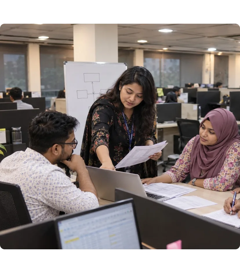 Operix team working across managed operations